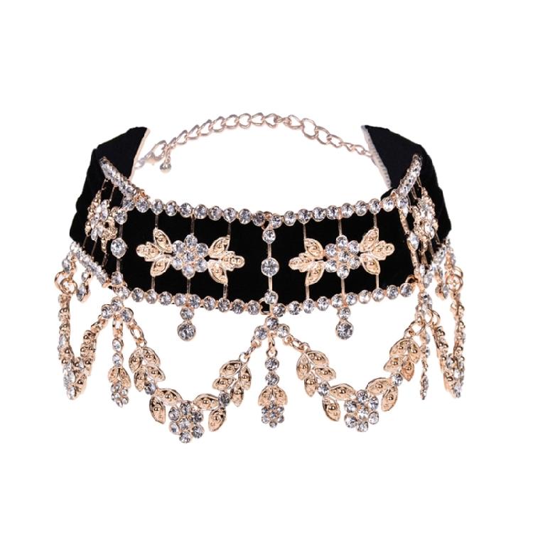 Rhinestone Pendant Necklace Fashion Clavicle Necklace Jewelry for Women Girls 1