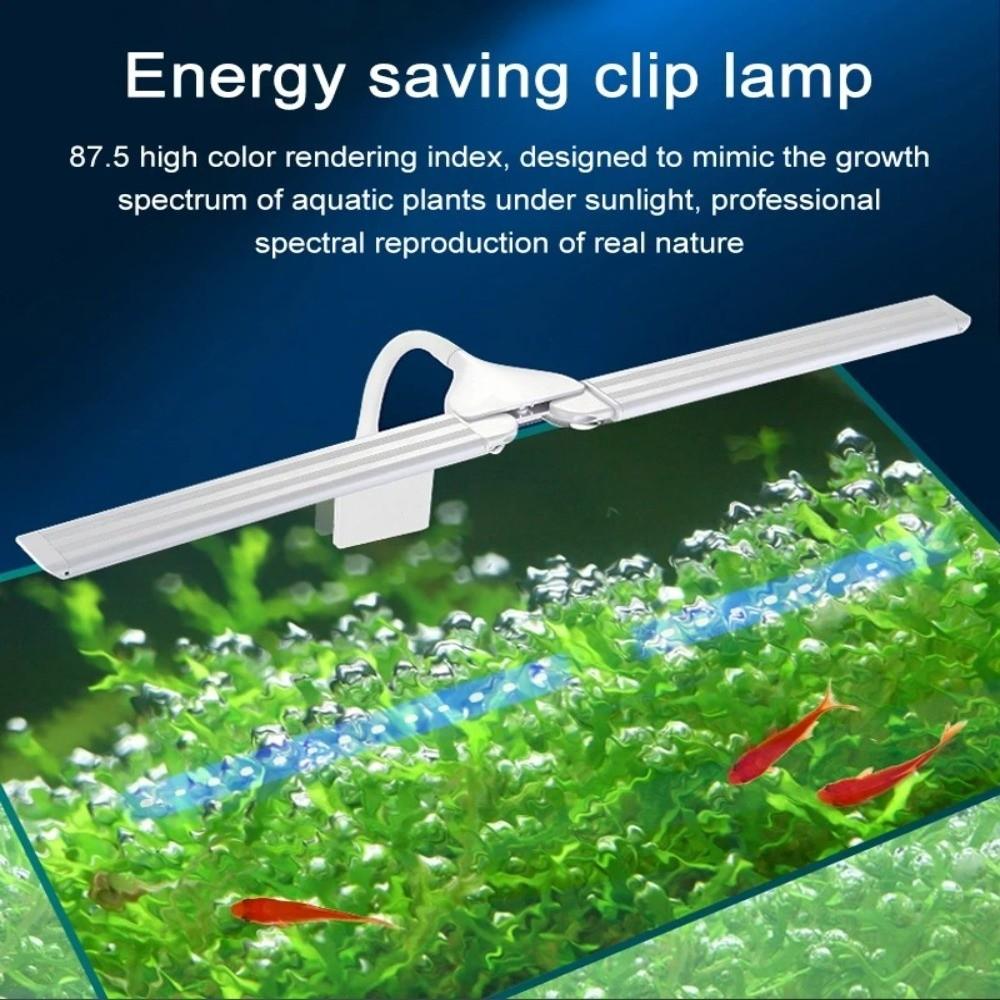 Adjustable Aquatic Plant Light Waterproof Extensible Lamp Fish Tank Light  Aquarium Use