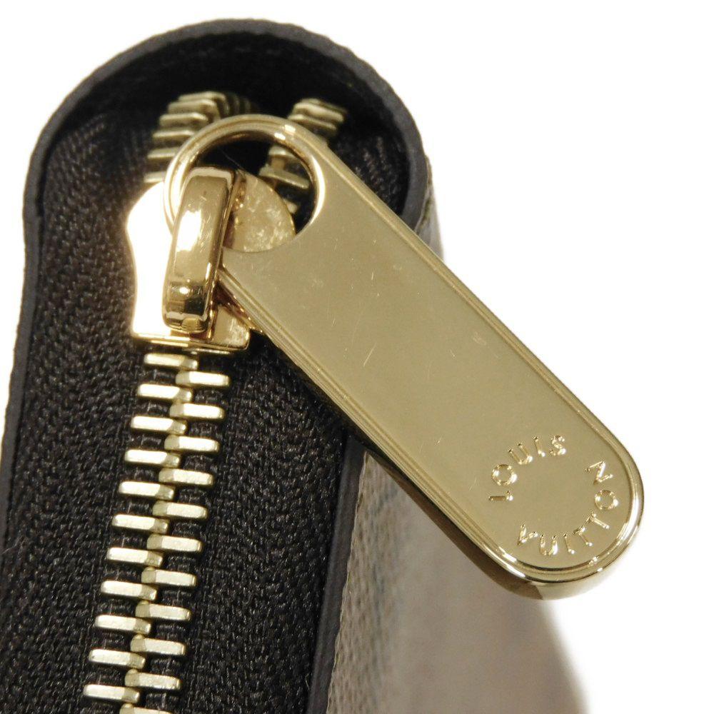 Used 12564 Zippy Wallet M82444 7940 New Model Black Zip Around RFID Excellent Condition Monogram Reverse Brown Unisex