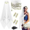 Coin Wrist Bracelets Women's Belly Dance Outfits Dance Costume Set  Stage Performances