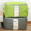 with Reinforced Handle Clothes Storage Bag Foldable Cotton Quilt Bags  For Blankets Bedding