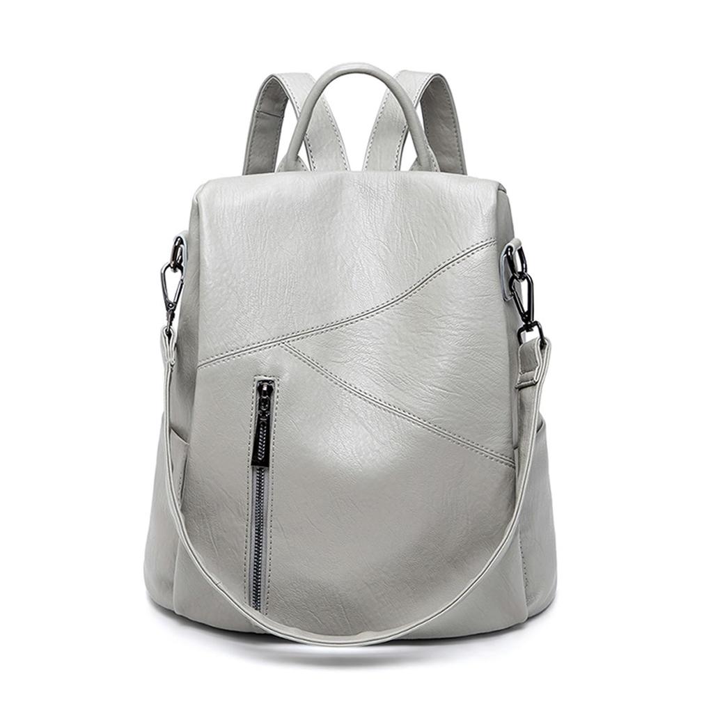 PU Security Shoulder Can Be Carried On Both Shoulder Traveling [Cosylive] Women's Rucksack, Leather, Rucksack, Fashion, Backpack, 3-Way Backpack,