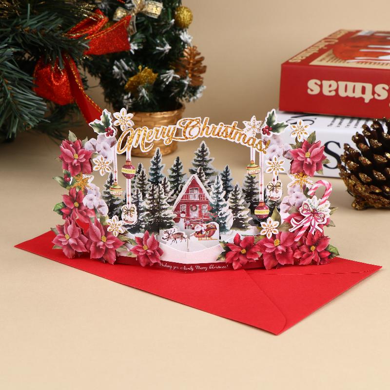 Christmas 3D Santa Claus Decorative Card | Perfect For Festive Occasions | Great Gift For Parents, Siblings, Teachers Classmates