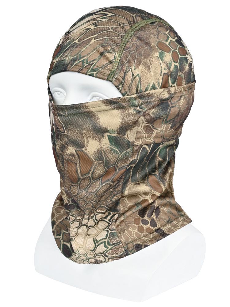 "Herren Camouflage Sonnenschutz Nacken- & Kopfbedeckung: Sommer Rad- & Angelmaske, Staubdichter Schal, Cooles Kopftuch"