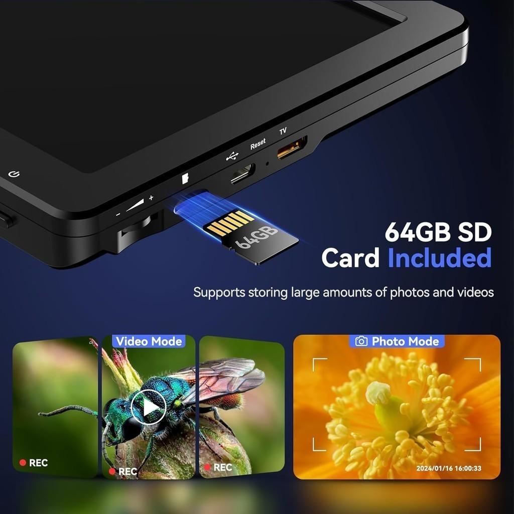 1500X 20MP Wireless DM9 Max 10.1" HD IPS Electronic Microscope LCD Coin Soldering Audio Digital Microscope