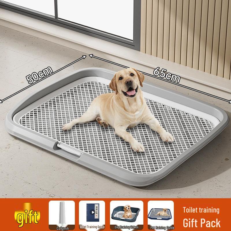 Plastic Grid Dog Toilet Pad: Anti-Stepping Design, Easy-to-Clean, Enlarged Size, Urine-Separating Potty Tray