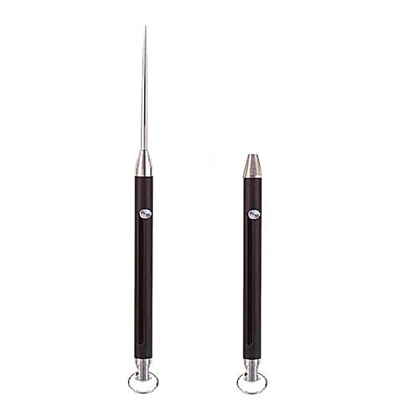 1ks kovová vidlička na ovoce Vysoce pevná dárková klíčenka Stahovací párátko Přenosné venkovní