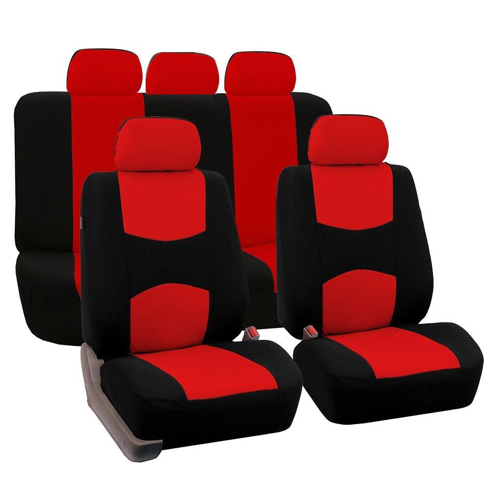 9Pcs Car Seat Covers Full Set Universal Breathable Fabric For Car Interior Accessories for Trucks and SUV
