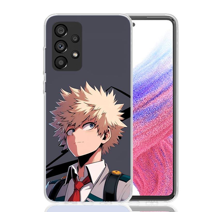 Bakugou Katsuki MHA My Hero Phone Case For Samsung Galaxy A52 A42 A32 A22 A12 A02S A72 A51 A41 A31 A21S A50S A71 A40 A30S A10S A