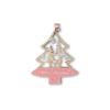 2D New Christmas Decorations Wooden Forest Santa Claus Reindeers Pendant Christmas Tree Wooden Pendant