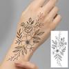 1 Blatt Totenkopf Schmetterling Rose Temporäre Tattoos Für Frauen Männer Hände Fuß Nacken,Temp Fake Tattoo Aufkleber Langanhaltend Wasserdicht