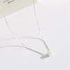 Korean Minimalist Geometric Sugar Cube Clavicle Necklace - Light Luxury Design