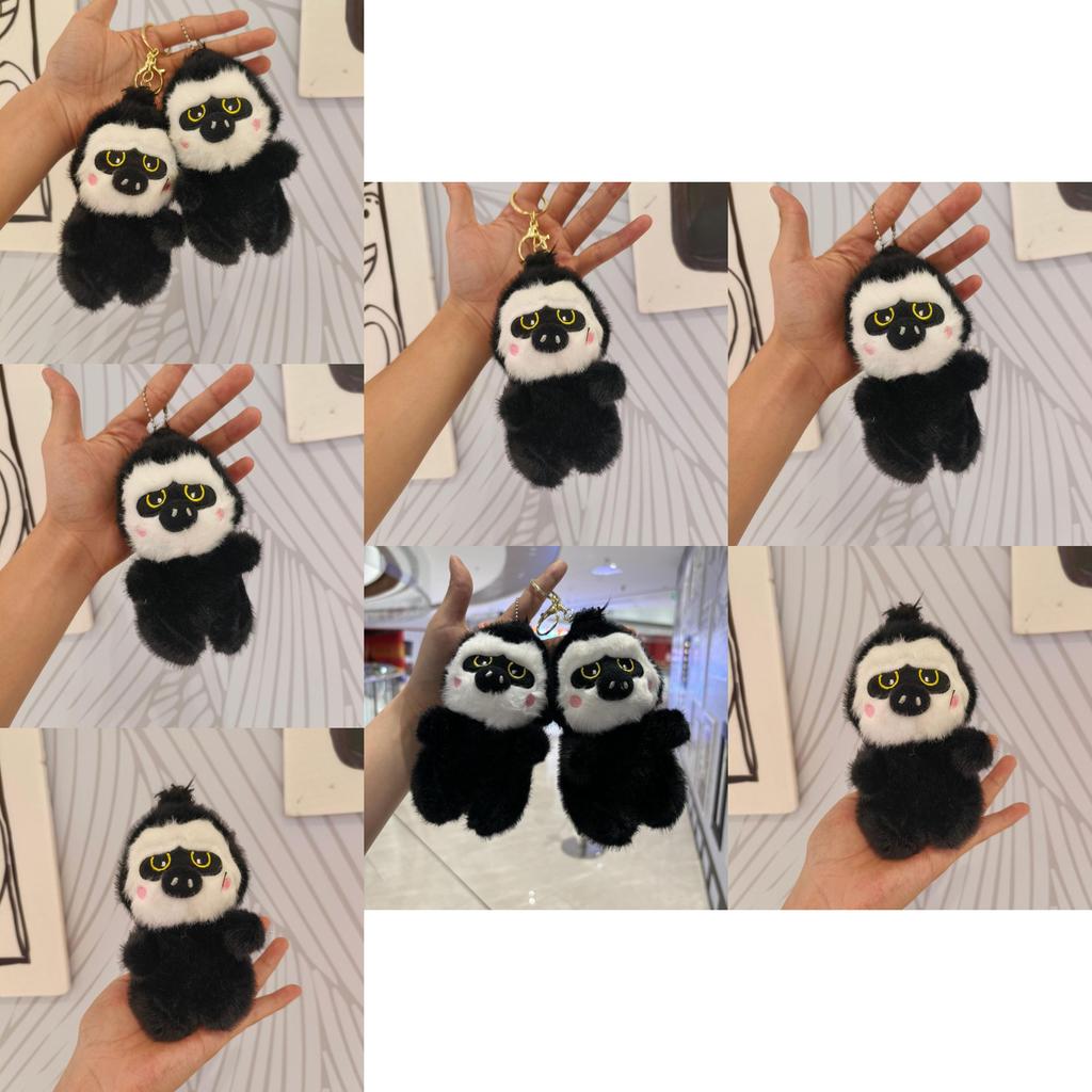 Soft And Cuddly Plush Gorilla Keychain Charming Animal Plush Toy For Kids And Adults
