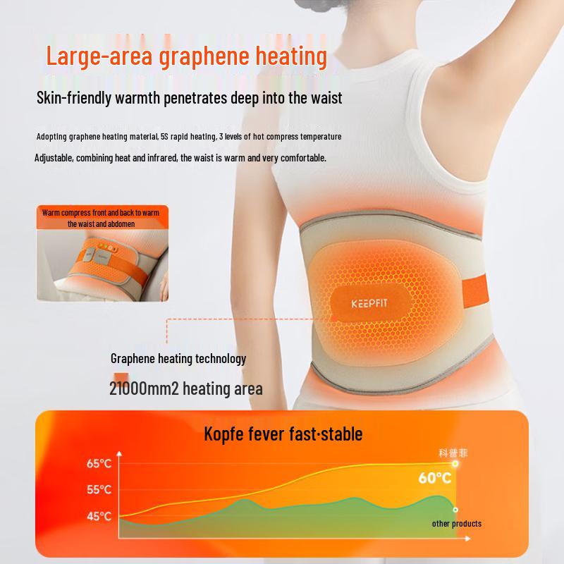KPF Heated Lumbar Massager Belt CN Plug (adapter Included)