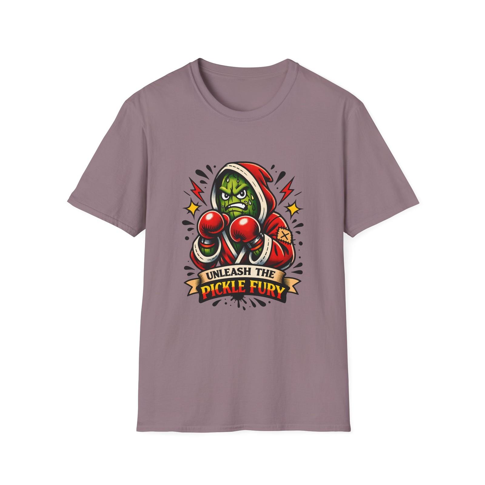 Unisex Softstyle T-Shirt Pickle Boxer Tattoo Flash Fighter Robe Gloves Badge S разноцветный