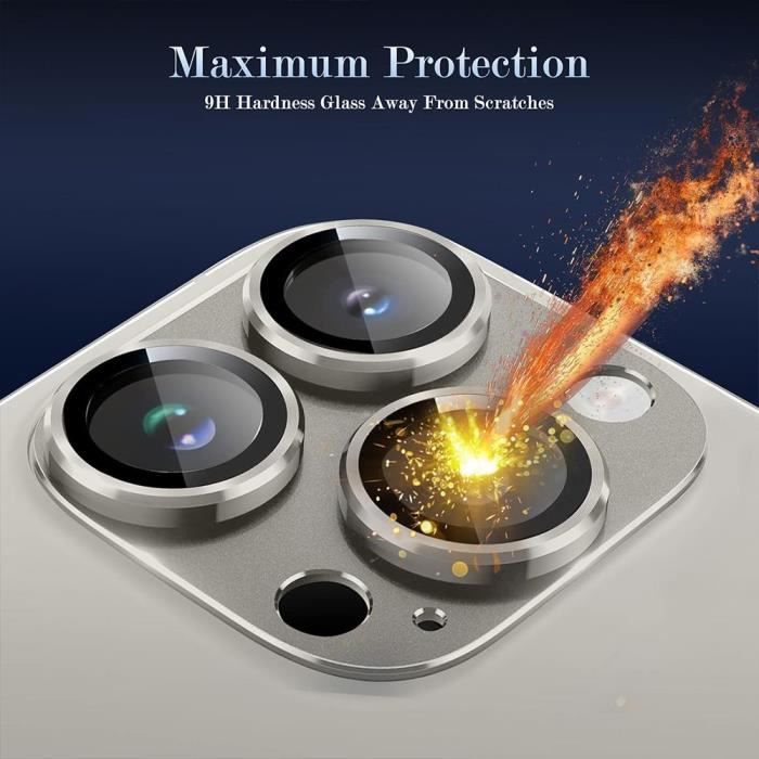 Tempered Glass - for iPhone - 15 Pro Max - Scratch Protection - Natural Titanium Color - 0.3 Mm