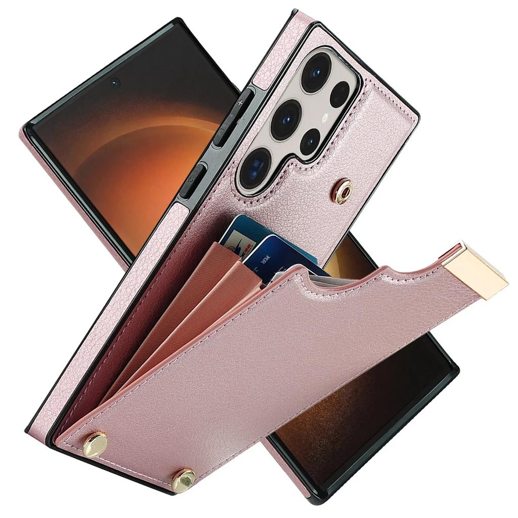 Phone Case For Samsung Galaxy S21 S23 FE S25 S24 S22 Plus Note 20 Ultra A15 A55 A54 A53 A14 A13 Organ Card Slot Leather Cover