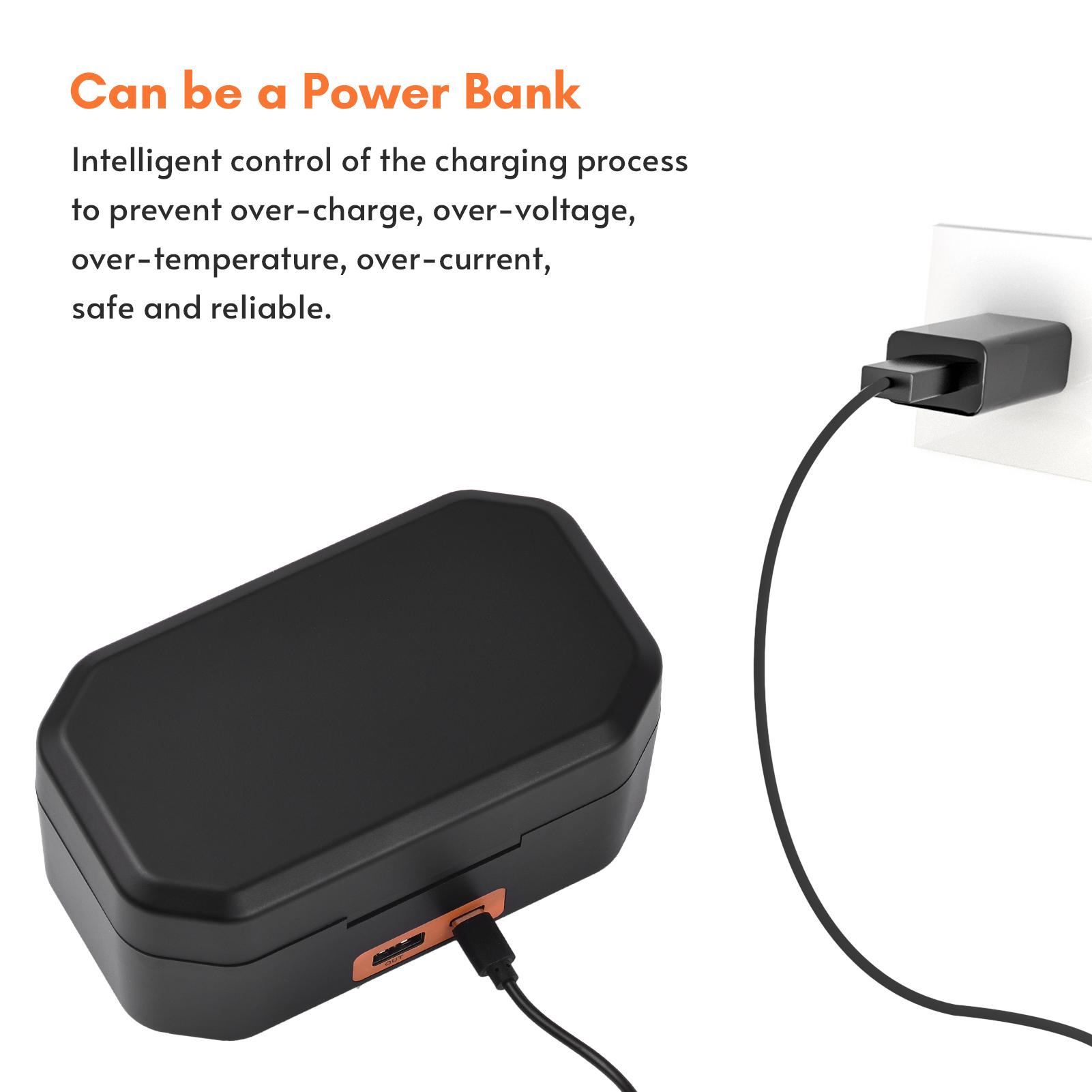 Wireless Microphone Charging Case 3-slot Charging Box Built-in 4200mAh Large Capacity Battery PD Fast Charging r Replacement for Wire
