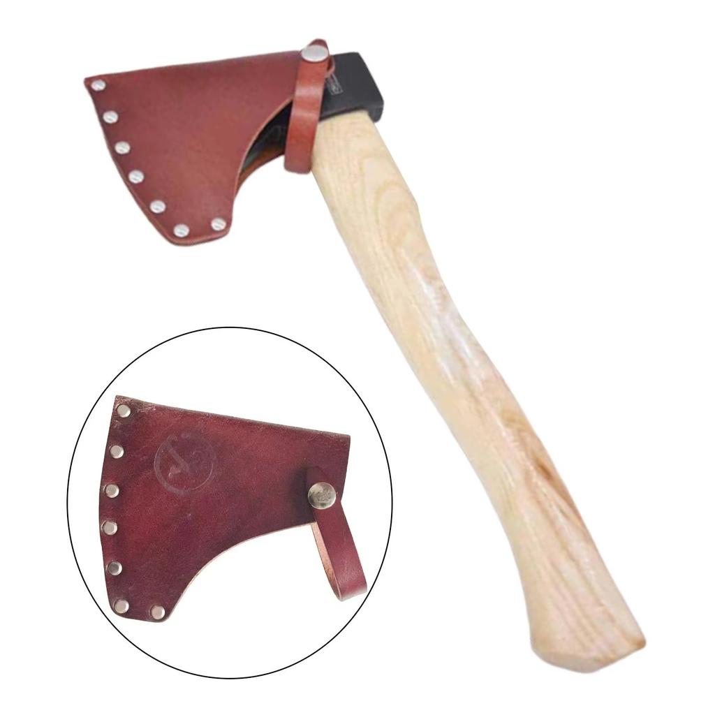 Portable Leather Axes Heads Sheaths Protectors Case Light Weight Camping Axes Heads Sheaths Bag for Outdoor Work