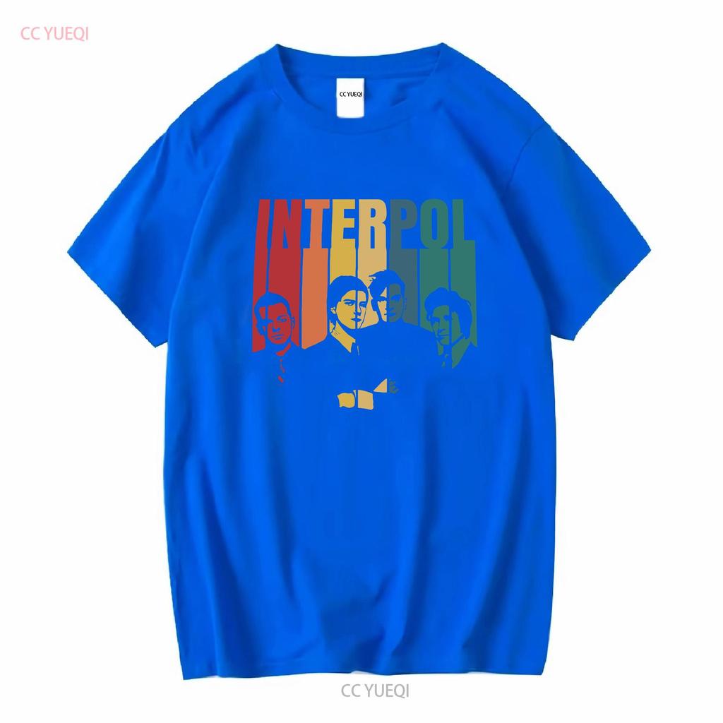 Interpol T Shirt GifT Idea Classic Graphic Rock Band Vintage Washed Slightly Stylish Comfortable Breathable Fashion Versatile