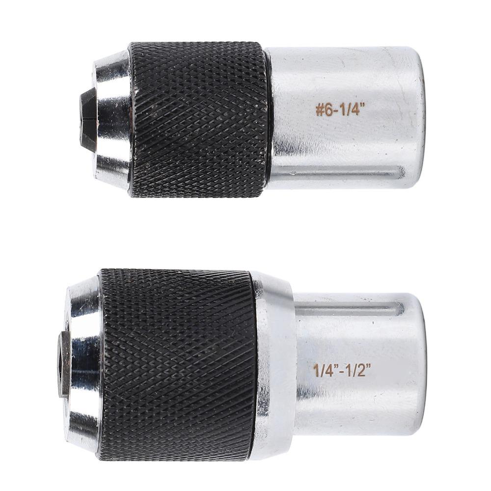 2PCS Adjustable Jaws Tap Set 3/8" Drive Adapters Ratcheting Tap Set Cr-Mo Steel Adjustable Tap Holder