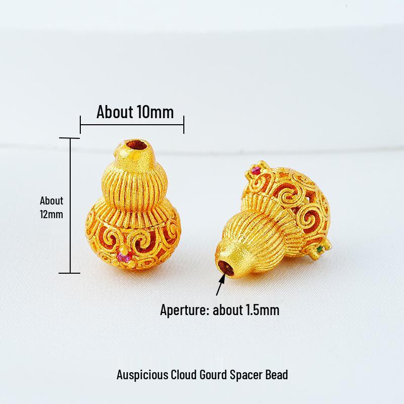 Vintage Brass Filigree Pearl Spacer Beads for Handmade DIY Bracelets