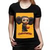 Koszulkka Cheburashka dla Kobiet Okrągły Dekolt Streetwear Koszulki Damskie Krótkie Letnie Ubrania Top