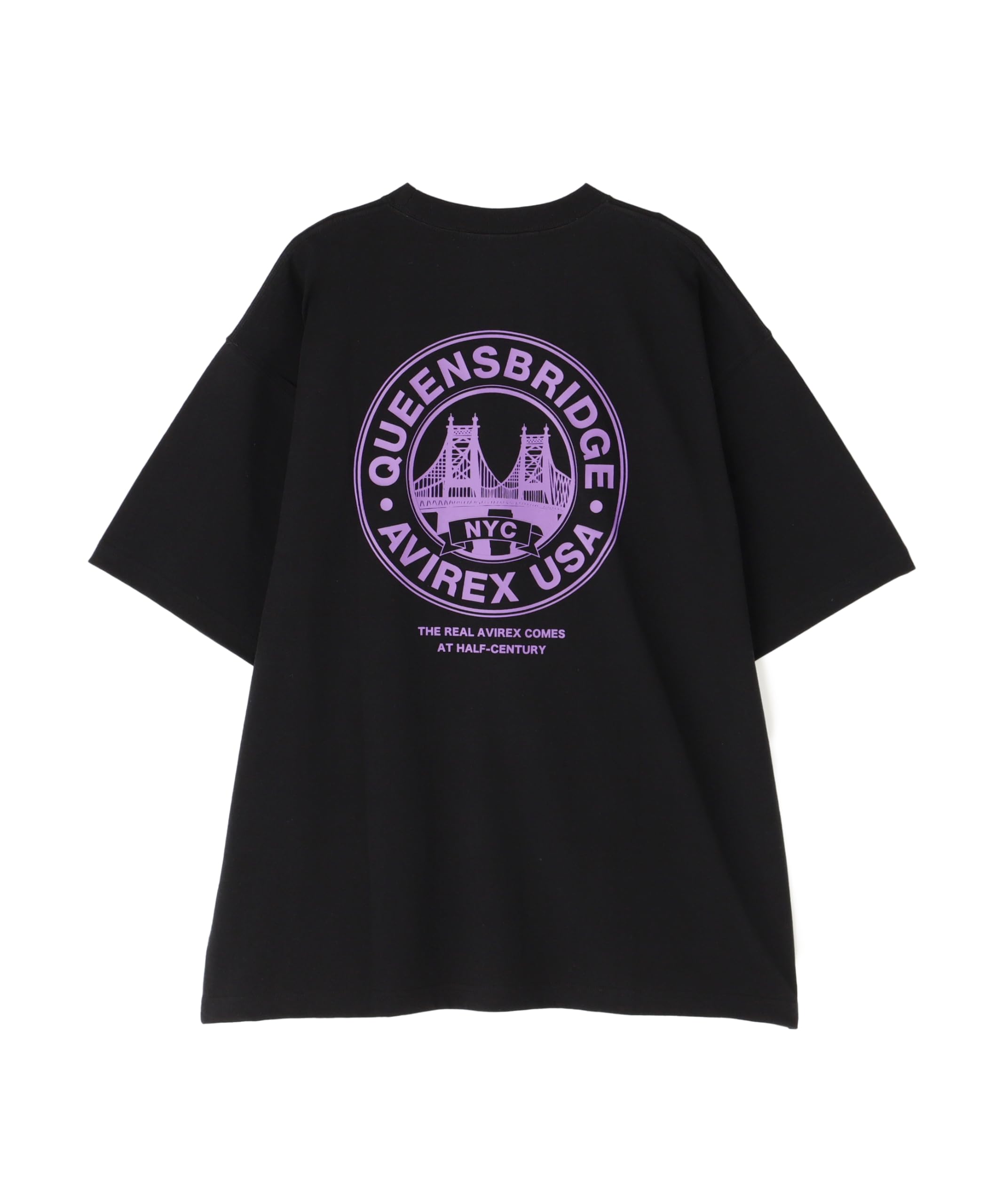

Avirex CIRCLE LOGO QUEENS BRIDGE Circle Logo Short Sleeve Size T-SHIRT T-Shirt, Men s, 2XL, 010, Black, 783-5134031