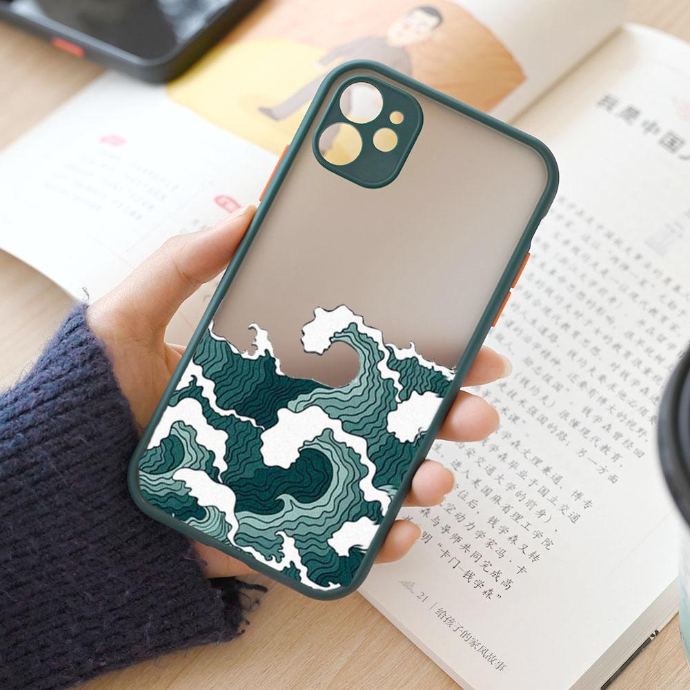 Fashion Japan The Great Wave Off Kanagawa Phone Case For iPhone 15 14 13 12 11 Pro Max Mini XS X XR 7 8 Plus Cover Art Fundas
