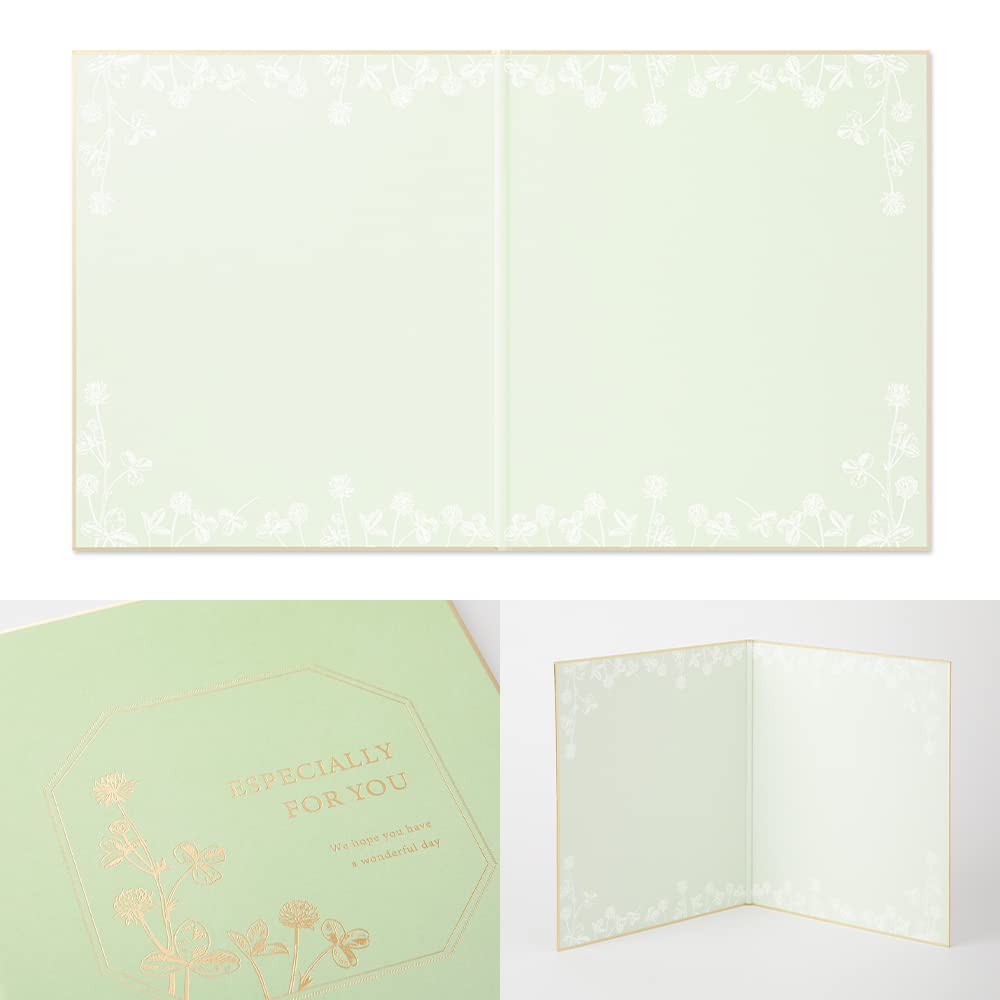 MIDORI Barevné samolepky a obálky jetel velikost S 33275006 papír, skládaný, součástí, vzor,