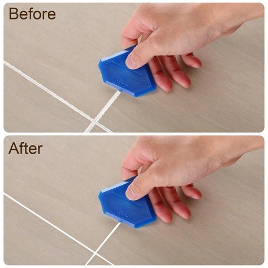 4 Pcs/Set Spatula Replaceable Hand Tool Plastic Glass Cement Scraper for Home
