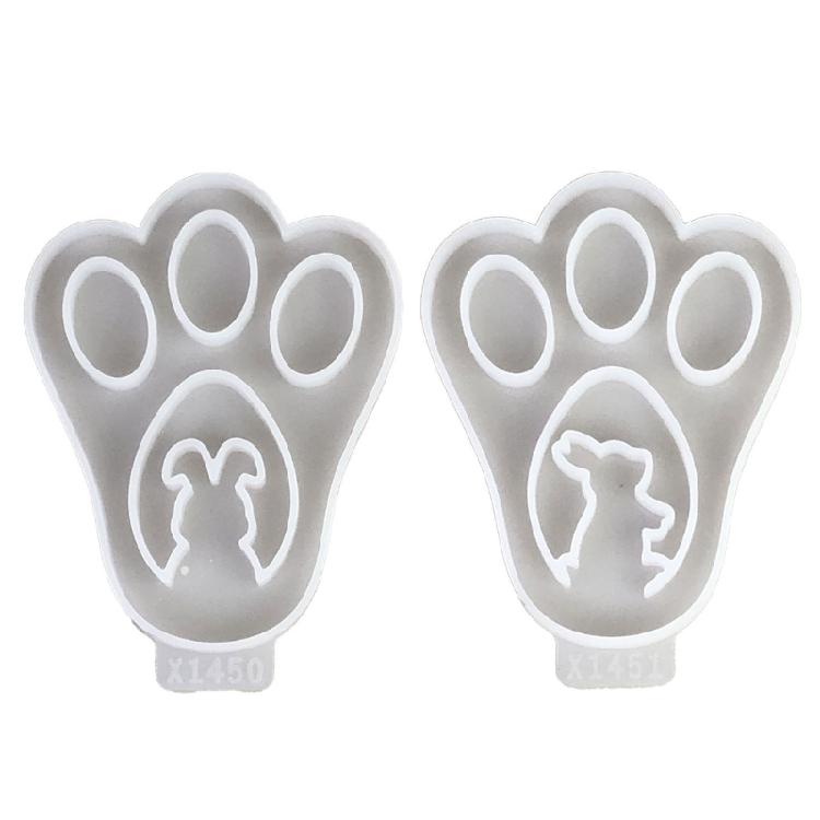 

Pack of 2 Rabbit Shape Silicones Coasters Molds Easters Hollowed Out Bunnies Epoxy Resins Casting Mould For Table Decors Gift 1