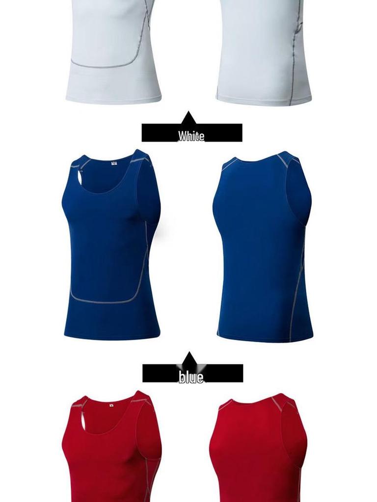 Men's Breathable Quick-Dry Slim Fit Sports Vest for Running, Training, and Basketball