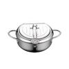 Stainless Steel Fryer 1PC Household Double Bottom Oil Saving Temperature Control Gas Induction Cooker Special Kitchen Supplies
