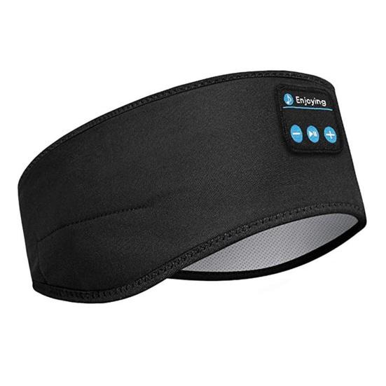 Bluetooth 5.0 Kompatibilní Kompaktní Sluchátka s Hlavovým Páskem Potlačující Hluk Přes Uši Nastavitelný Hlavový Pás Pevná Barva Elastický Pás