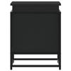Storage Box with Black Lid Engineered Wood