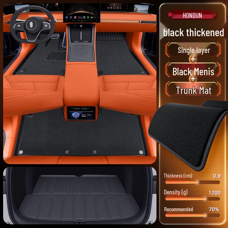 2026 Hongqi S9 TPE Floor Mats: Full Set Interior Carpet for Five Seats