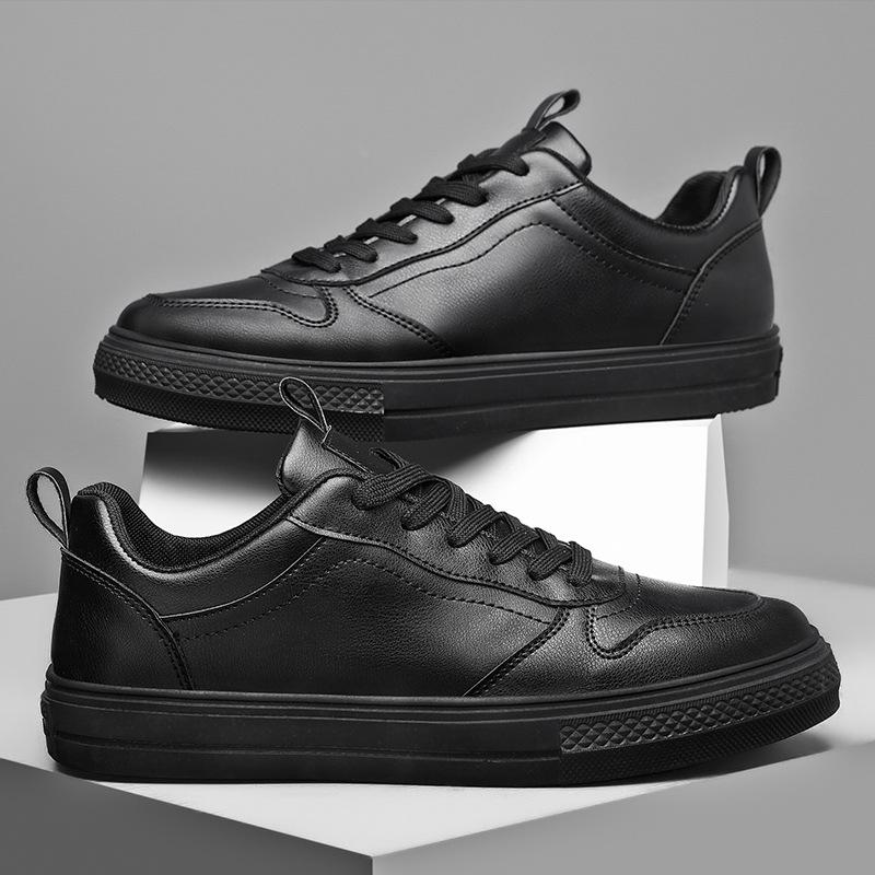 

Брендовые повседневные кроссовки мужские туфли из мягкой кожи мужские сноуборд-туфли плоская мужская обувь классические белые туфли на шнуровке вулканизированные туфли 39 чёрный