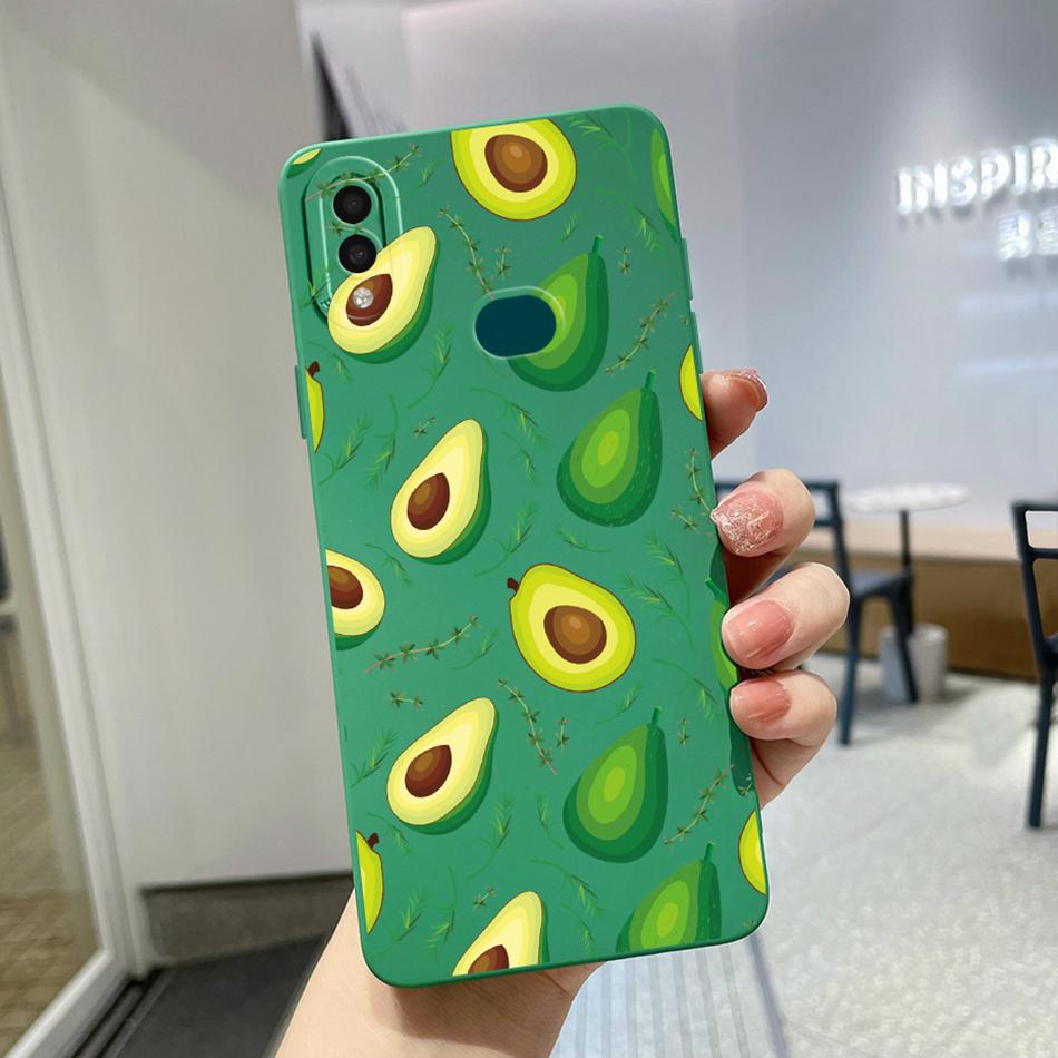 Avocado Flower Case For Samsung A10S Case A10s 2019 Soft Silicone Phone Cover For Samsung Galaxy A10S A107 A107F SM-A107F Cases Samsung A10S