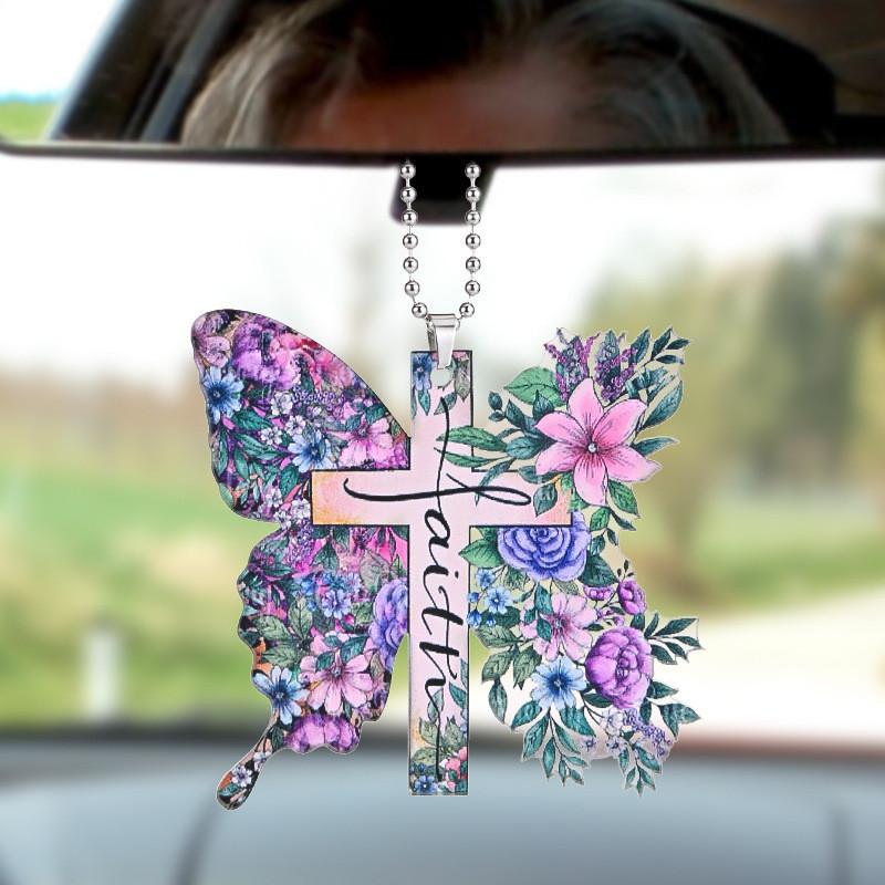 Acrylic Playful Car Decor Quirky Cartoon Hanging Ornament Versatile Bag And Home Use