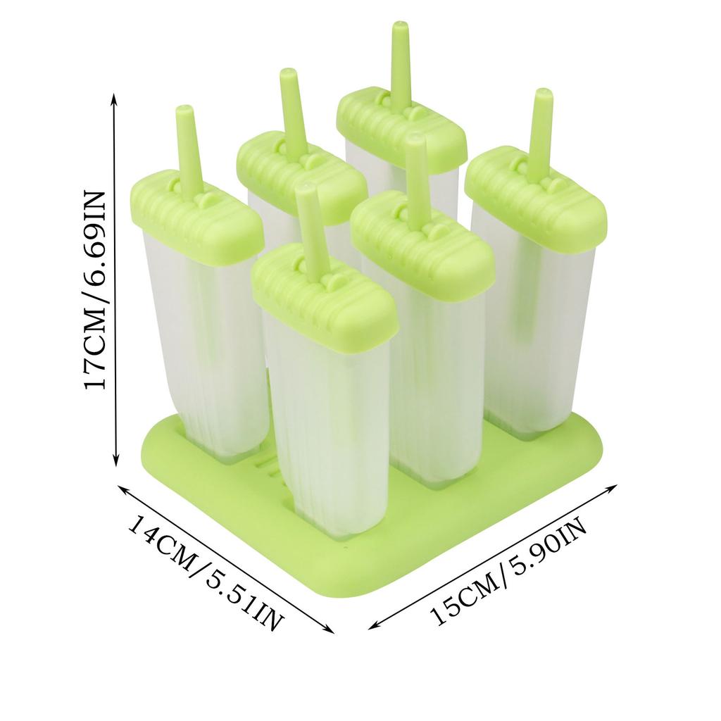 Popsicle Ice Maker Set  6 Pack Reusable Ice DIY  Molds Holders  Maker Fun For Kids And Adults Great Gift For