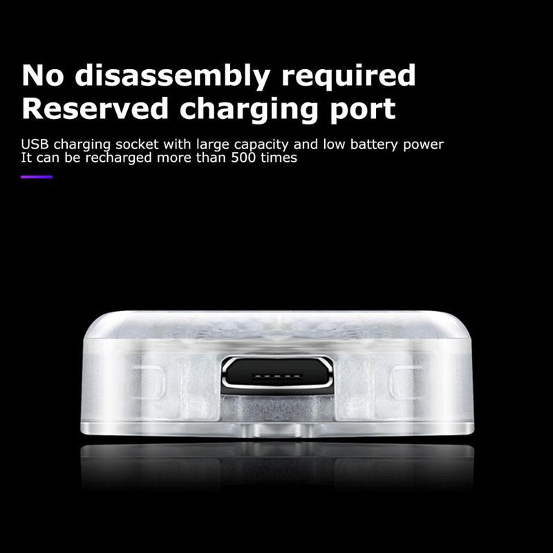 Rechargeable Magnetic Touch Light Hand Car Roof Magnets Ceiling Lamp Indoor Car Night Reading Lights Colorful Car Interior Lamp