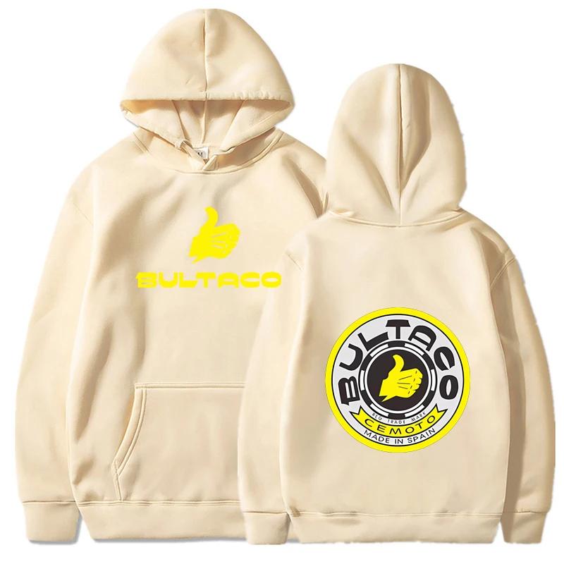 Bultaco Hoodie Herren- und Damenmode Bedruckter Trend Pullover Harajuku Lässig Langärmlig Street Cool Sportbekleidung Kleidung