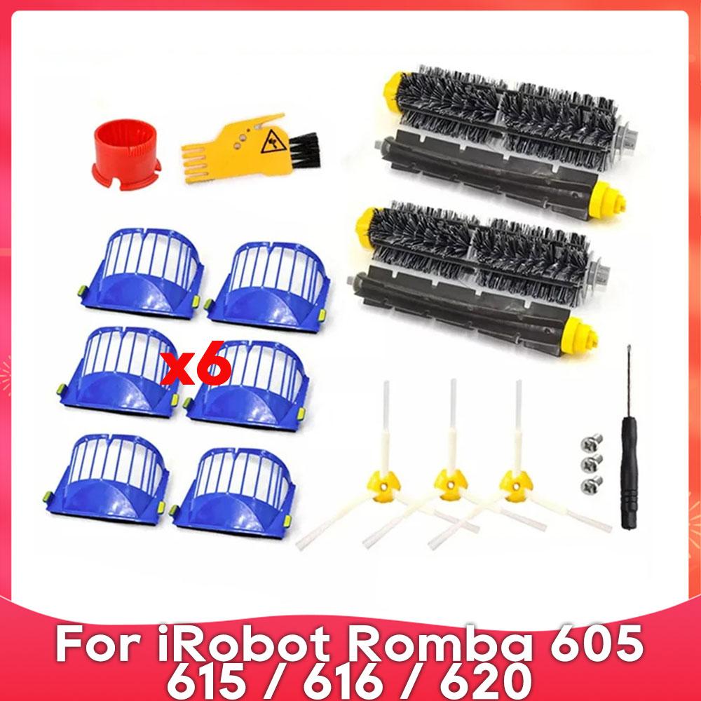 Compatible For iRobot Roomba 600 / 605 / 615 / 616 / 620 / 621 / 631 / 651 / 650 / 690 / 680 Robot Vacuums Part Brush Filter