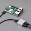 Aluminum Alloy USB C Power and Signal Splitter DC5V Input for Power and Data Separation Plugs and Play Support Audios