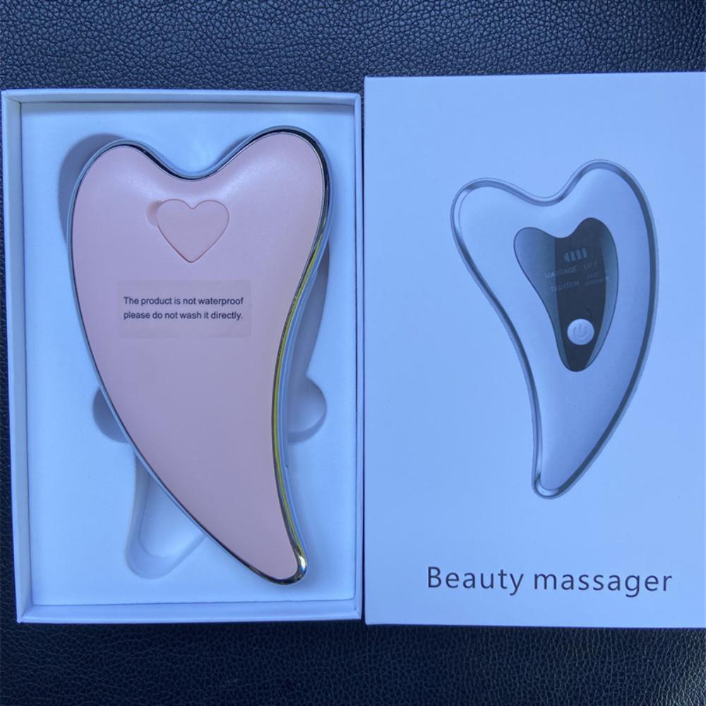 Facial Lymphatic Dredging and Scraping Instrument White Facial Microcurrent Introducer Multifunctional Intelligent Beauty Device