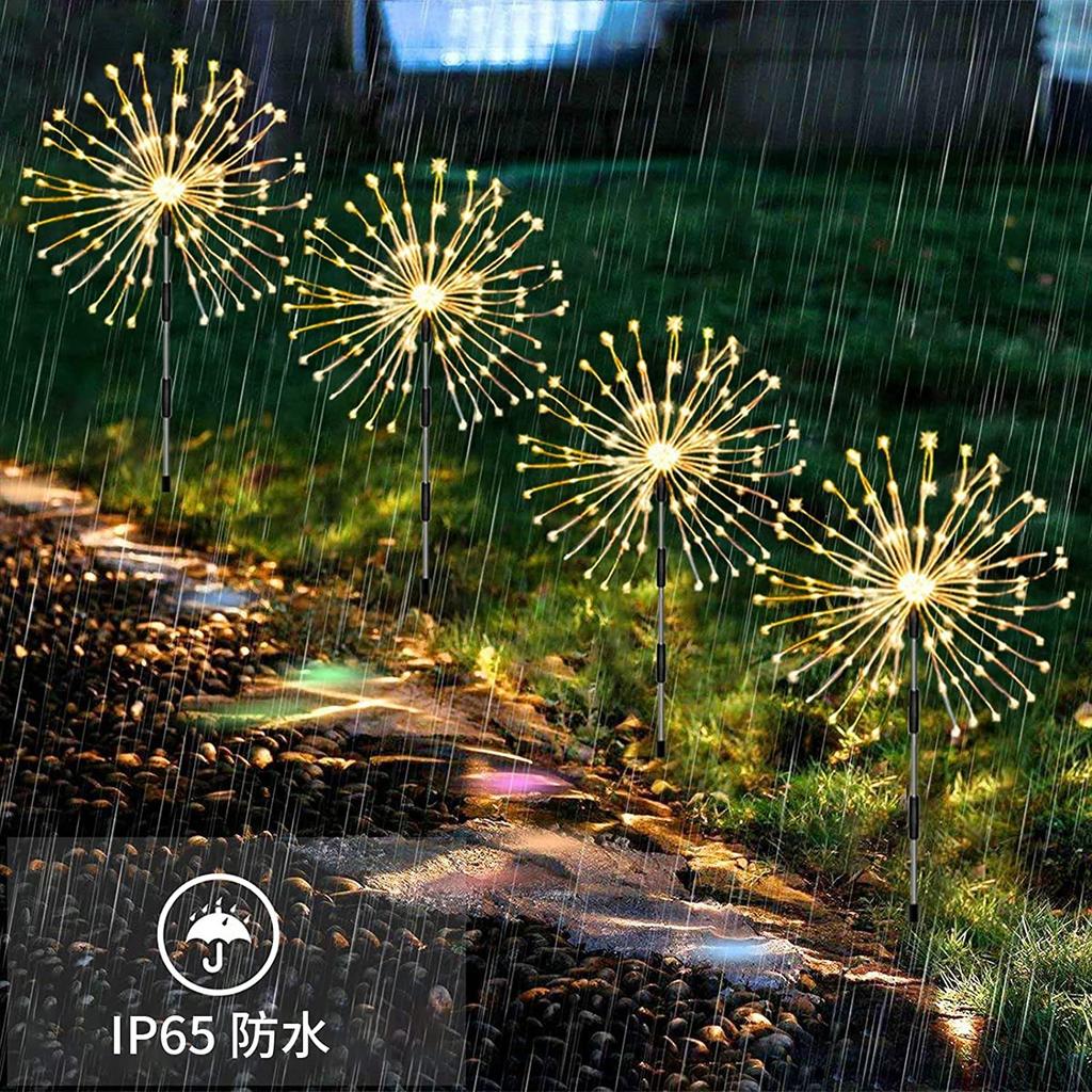 OSUDRY Solar 4 Garden Illumination LED Outdoor 8 Automatic Solar Remote Control Illuminated Decorations for Christmas Halloween Decorations of