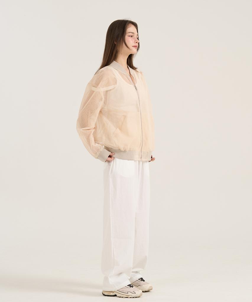 LEVHEARTED Ostinato Banding Wide Pants - White