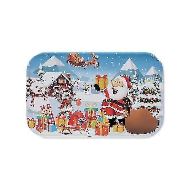 Christmas Wooden Puzzle Children's Puzzle 60 Pieces For Children In Tin Box Children's Birthday Part