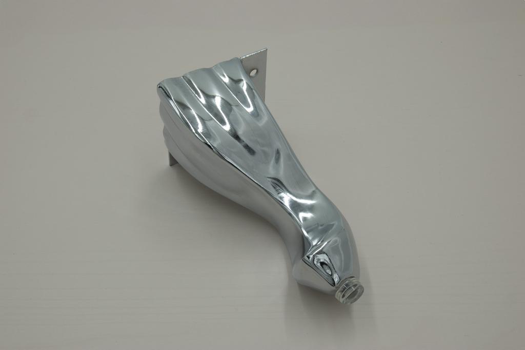 4 x Ludwik silver furniture legs, height 14.5 cm